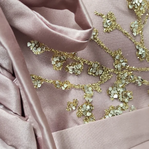 Elegant Strapless Pink Gown - Picture 9 of 13